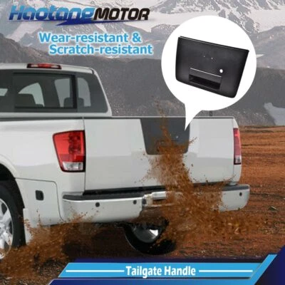 906067S200 Tailgate Rear Gate Door Handle Fit For Nissan Titan 2004-2012 Black - Image 1 of 4