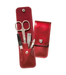 Drei Schwerter Maniküre Etui 4teilig bordeaux 5802PN - Bild 1 von 3
