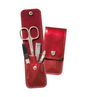 Drei Schwerter Maniküre Etui 4teilig bordeaux 5802PN - Bild 1 von 3