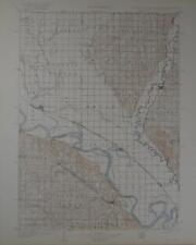 Elk Point South Dakota Antique Original USGS Topographic Map 1921 16x20