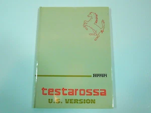 1985 1986 FERRARI TESTAROSSA OWNERS MANUAL MINT ORIGINAL - Bild 1 von 11