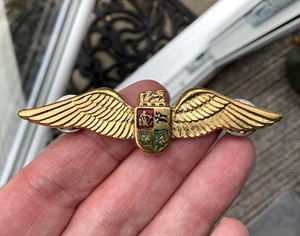 South African Air Force Wing Full Pin Badge Kings Crown Africa Military RAF - Picture 1 of 6