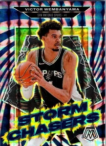 Baloncesto 2024-25 Panini Mosaic #13 Victor Wembanyama SP Storm Chasers Prizm - Imagen 1 de 2
