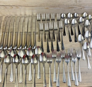 Oxford Hall Stainless SAGAMORE JAMESTOWN OLD WESTBURY OXH20 51 Piece Set Good - Picture 1 of 5