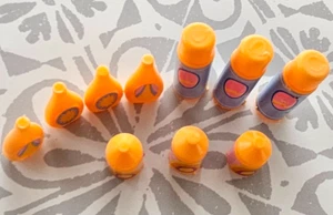 Accesorios Muñeca Barbie Vintage 10 BOTELLAS NARANJAS - Imagen 1 de 3