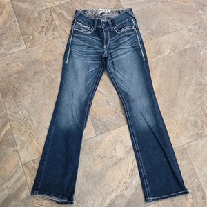 Ariat Indigo Wide Leg Jeans 29R Women - Picture 1 of 10