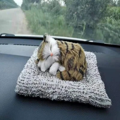 Car Center Console Decoration Stuffed Toy Simulation Animal Plush Sleeping Dog ✌ - Image 1 of 4