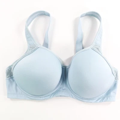 Wacoal Bra Size 38D Sports Contour Spacer Underwire 853302 Light Blue UW Lined - Image 1 of 4