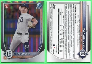2025 Bowman - Chrome Red Rookie Logo - #50 Jackson Jobe (RC) Detroit Tigers - Imagen 1 de 1