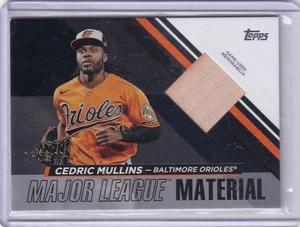 2024 Topps Cedric Mullins Major League Material Relics Bat #MLM2-CMU #/199 - Picture 1 of 2
