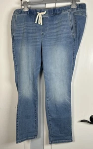 Pantalones de mezclilla ajustados para mujer Torrid mezcla de algodón azules talla grande 1R bolsillos con cordón 2R - Imagen 1 de 5