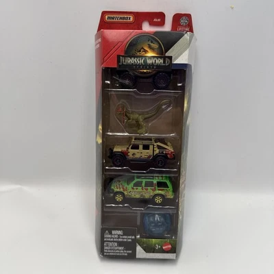 Matchbox 2025 Jurassic World Rebirth Adventure Seekers 5-Pack Jeep Ford New! - Image 1 of 2