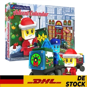 MAGNA-TILES Advent Calendar 24-Piece Magnetic Construction Set Christmas Gift - Bild 1 von 9