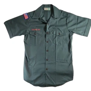 BSA Venturing Uniform Green Shirt Mens Adult Size Small SM Boy Scouts of America - Picture 1 of 12