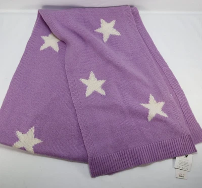 Talbots Cashmere Knit Scarf Unisex One Size Stars Neck Wrap Cozy Warm Comfy NEW - Image 1 of 4