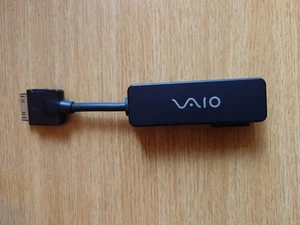 Adapter Sony Vaio UX LAN Ethernet/VGA/AV - VGN-UX180 UX280 UX380 UX390 UX490 - - Zdjęcie 1 z 3