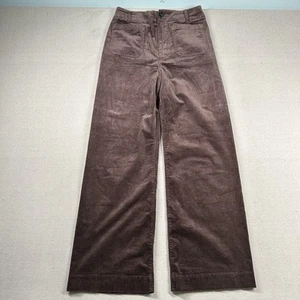 Maeve Pants Womens 31T Tall The Colette Corduroy Flare Wide Leg Retro Brown - Picture 1 of 11