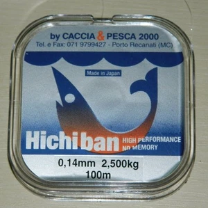 monofilo hiciban mm0.14 m 100 tripla forza pesca mf bc2 - Foto 1 di 1