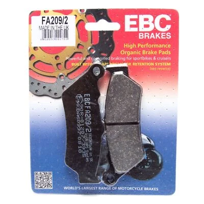 Pastillas de freno orgánicas EBC FA209/2 para Moto Guzzi California 1100 EV 97-05 Foto 1 de 4