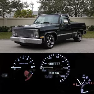 Gauge Cluster LED Dashboard Bulbs White For Chevy 1973-1987 C10 C20 C30 Truck - Picture 1 of 8