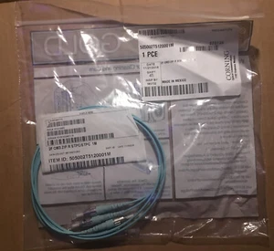 Corning Fiber Optic Cable Assembly 2F OM3 ZIP R STPC/STPC 1m - Picture 1 of 1
