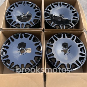 22" B STYLE FORGED GLOSS BLACK WHEEL RIM FIT FOR MERCEDES BENZ W222 W223 S CLASS - Picture 1 of 11