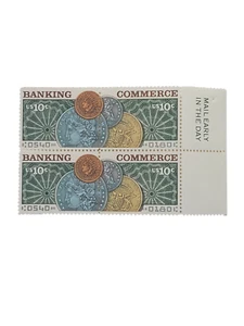 US. 1577-78. 10c. Banking & Commerce Issue. 1578a. Block of 4. MNH. 1975 See Pic - Picture 1 of 4