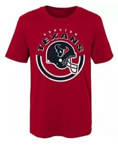 NFL FOOTBALL APPAREL HOUSTON TEXANS Youth L(14-16) Red T-Shirt New With Tags - Picture 1 of 1