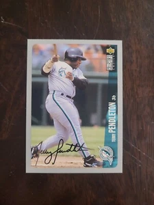 1996 Collector's Choice Terry Pendleton #156 Silver Signature SP Florida Marlins - Picture 1 of 1