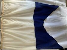 Vintage VGVC Nautical - Signal Flag Letter A  36" x 46" -  White & Blue Maritime