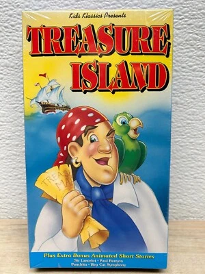 Vintage 1993 Treasure Island Kids Animation VHS Movie Sealed - Image 1 of 4