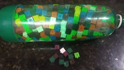 Juego de cubos unidad gramo entrelazado recursos de aprendizaje, 1 cm, para aula Foto 1 de 4