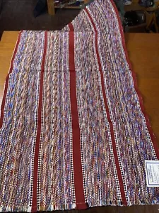Vintage Mountain Made Throw Rug Multi Color Runner 24" x 45” New - Picture 1 of 4