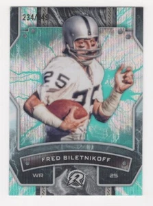 2024 Topps Resurgence Football Aqua Surge 234/249 Fred Biletnikoff Raiders - Imagen 1 de 2