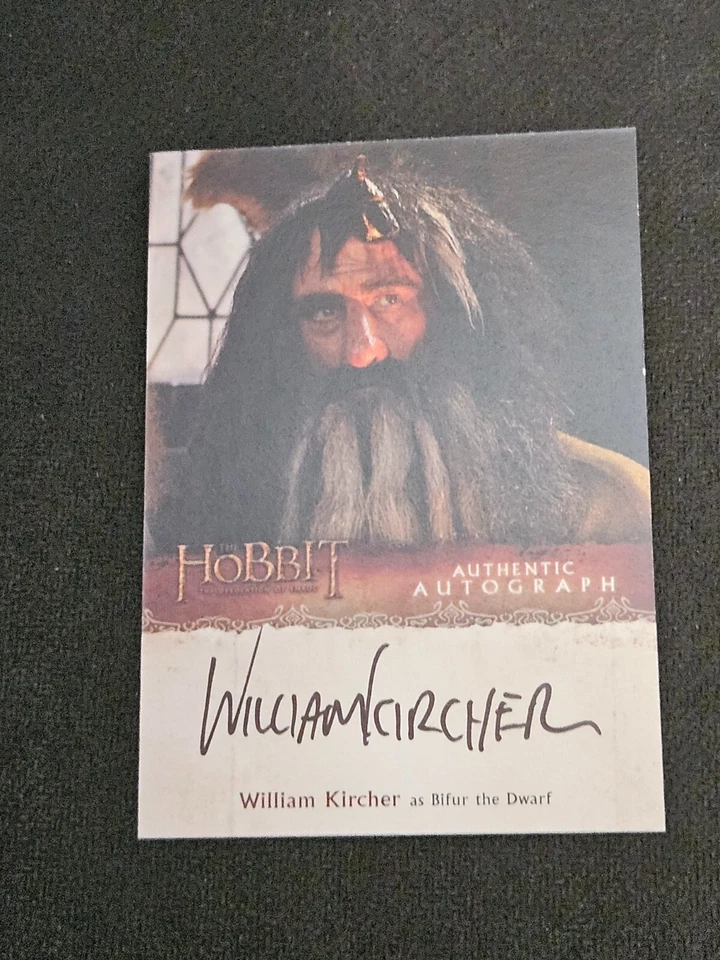 Cryptozoic The Hobbit Desolation Of Smaug WILLIAM KIRCHER BIFUR Auto Autograph - Image 1 of 1