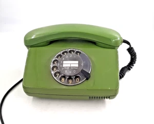 Kulttelefon FeTap 791-1 grün + Wählscheibe Telefon Fernsprecher Festnetztelefon - Picture 1 of 5