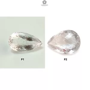 Rutilo natural sin tratar amatista cuarzo piedras preciosas forma de pera corte a cuadros 1 pieza - Imagen 1 de 11