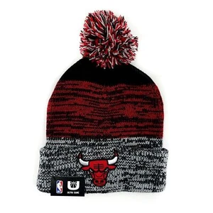 Chicago Bulls Beanie Hat Mens Womens NBA Basketball Fan Gear Gift Red Black - Picture 1 of 6