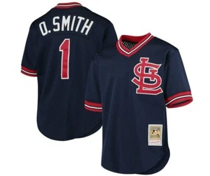 MLB Mitchell & Ness St Louis Cardinals #1 Baseball Jersey New Mens Sizes $100 - Picture 1 of 2
