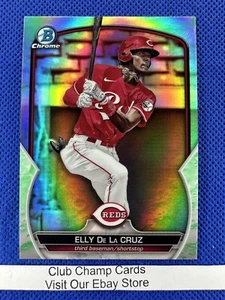 2023 #BCP-65 Elly De La Cruz Bowman Chrome Baseball Lunar Glow Refractor - Picture 1 of 2