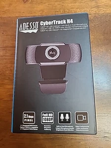 Adesso CyberTrack H4 1080p HD USB Webcam mit integriertem Dual Mikrofon - Bild 1 von 9