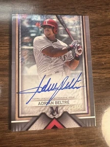 2023 Topps Museum Collection Adrian Beltre Archival OnCard Auto /15 Amethyst HOF - Bild 1 von 2