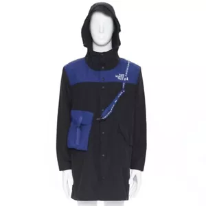 THE NORTH FACE KAZUKI KARAISHI Black Flag Blue Bravo 2 long raincoat S / M - Picture 1 of 12