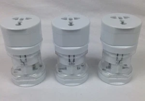 QTY 3 UNIVERSAL TRAVEL ADAPTER US, AUS/NZ EUROPE UK FREE SHIPPING - Picture 1 of 7