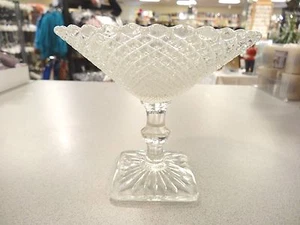 Vintage Anchor Hocking Depression Glass Miss America Crystal Compote Candy Dish! - Picture 1 of 6