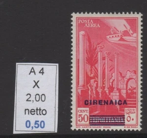 Cirenaica soggetti africani posta aerea c 50 nr 4 nuovi linguellati - Imagen 1 de 1