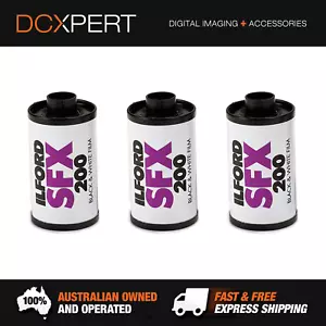 ILFORD SFX 200 ISO 200 35MM 36 EXPOSURES BLACK & WHITE FILM (1829189) (3 PACK) - Picture 1 of 4