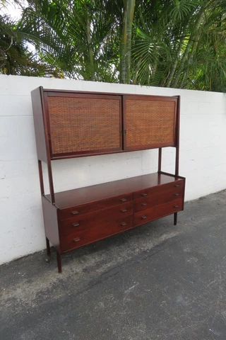 Danish Modern 1950s Hans J. Wegner for RY Mobler Teak Credenza Hutch 3820 Cover