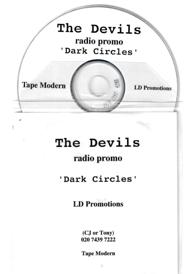 The Devils (Duran Duran) - Dark Circles - Scarce 2002 UK 1 track radio promo CD - Image 1 of 1