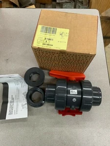 NEW IN BOX CEPEX 21983 PVC-U 1-1/2" BALL VALVE 0573805D - Picture 1 of 6